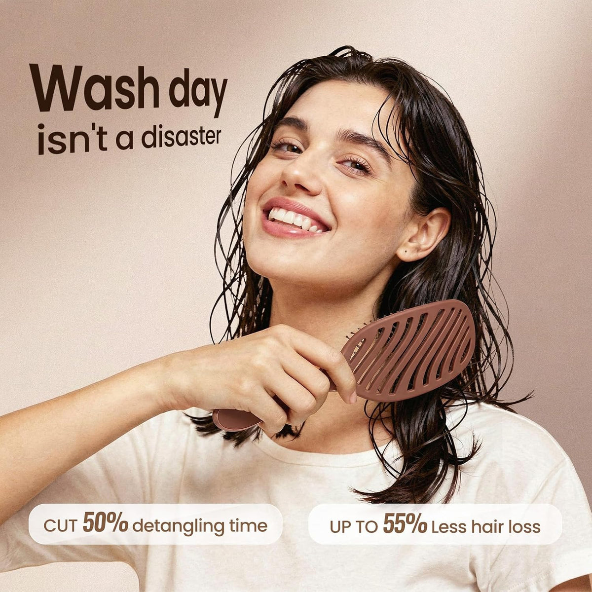 Detangling Brush, Wet Dry Detangler Brush, Soft Detangle Hairbrush