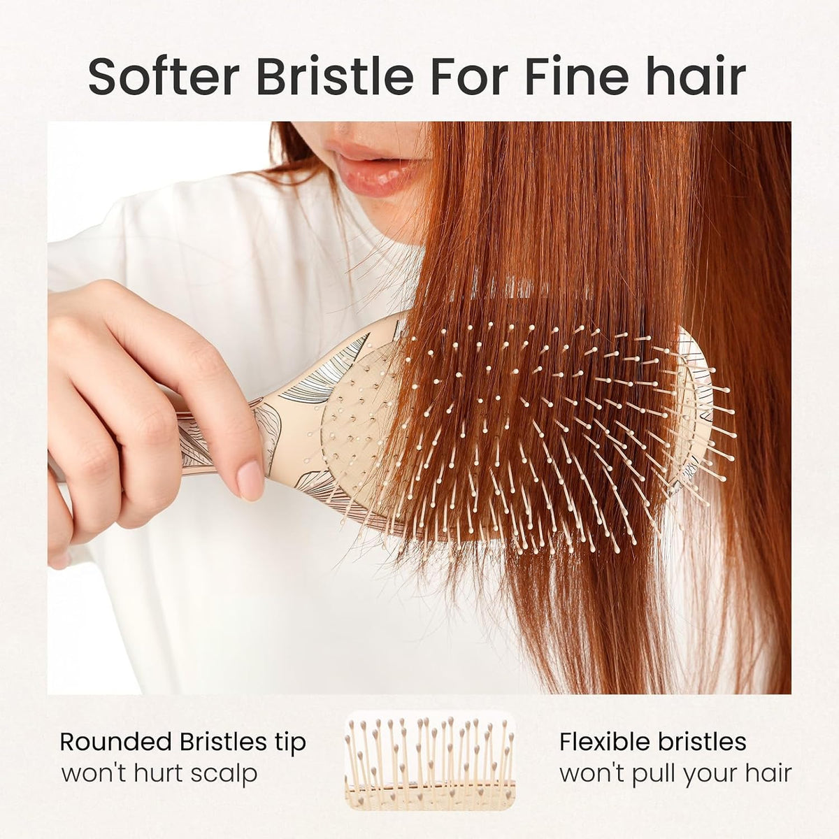 Detangling Brush, Wet Dry Detangler Brush, Soft Detangle Hairbrush