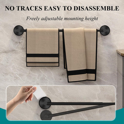 Towel Bar for Bathroom Wall,Adjustable 12~21 Inch Towel Racks for Bathroom Wall Mounted, Towel Holder for Glass Shower Door,Bathroom Accessories,Apparment Essentials,Home Decor-Silver