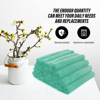 Ultra Soft Premium Washcloths Set - 12 x 12 inches - 24 Pack - Quick Drying - Highly Absorbent Coral Velvet Bathroom Wash Clothes - Use as Bath, Spa, Facial, Fingertip Towel (Grey)
