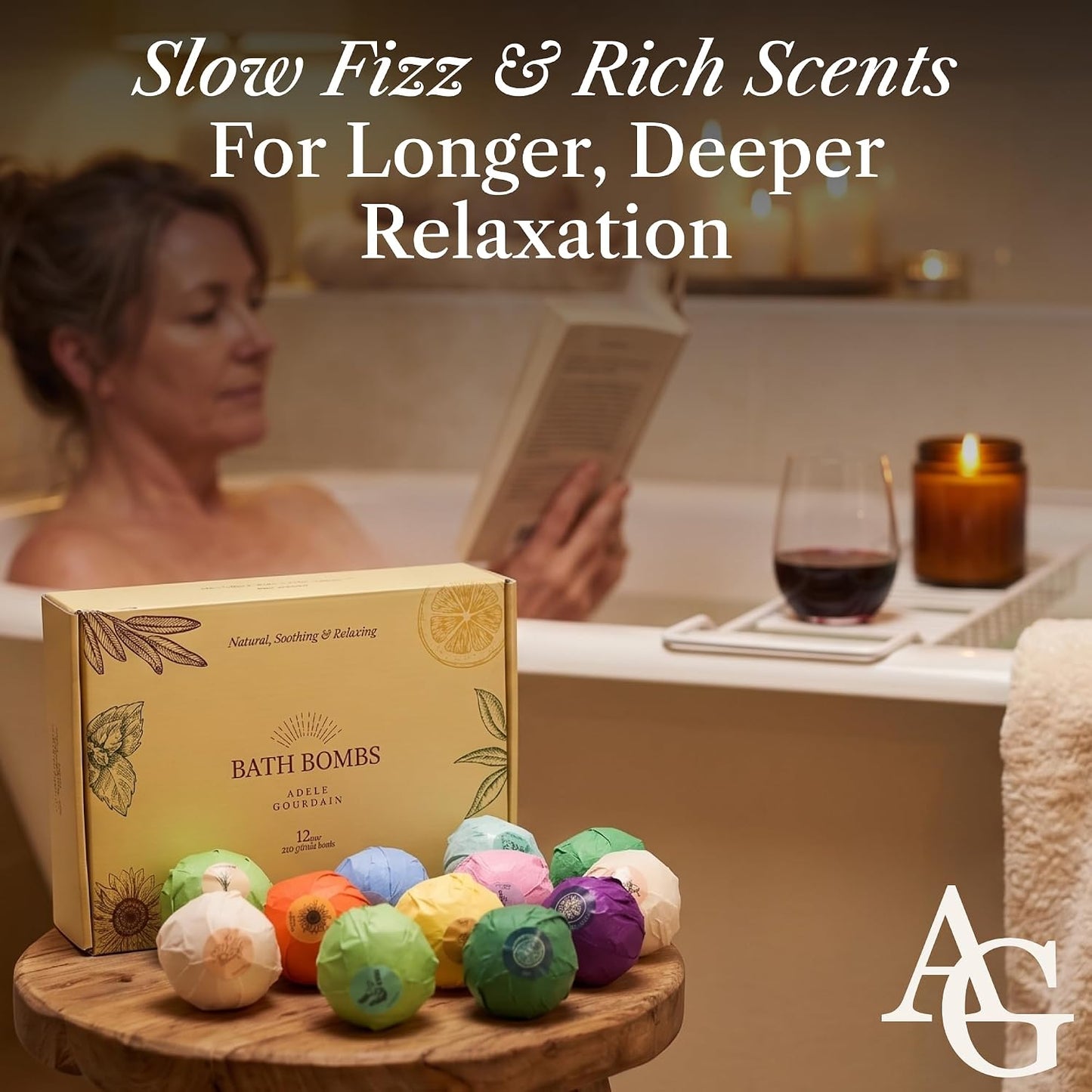 XXXL Bath Bombs for Women Gift Set, 7 Pack, Spa Scents, | 7 Scents - Arrives in Gift Box - XXXL (200g) - Long-lasting Fizz & Scent - Non-Staining - For Birthdays, Mothersday and More
