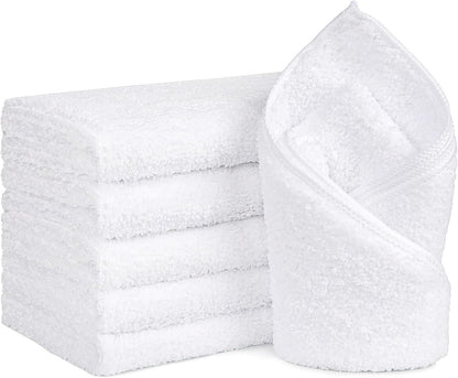Orighty White Hand Towels - Quick Drying & Absorbent Microfiber Gym Towels 16x28 inches - Lightweight & Thin White Yoga Towel - Multi-Purpose Camping Towel for SPA, Hotel & Bathroom