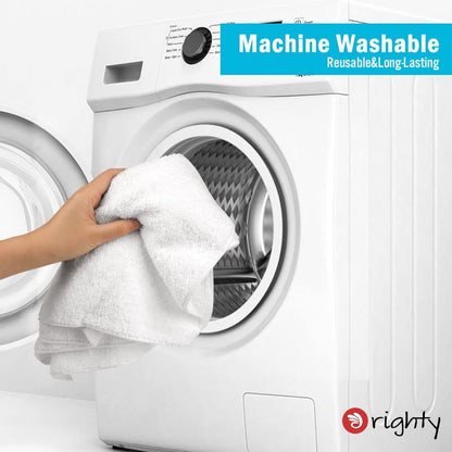 Orighty White Hand Towels - Quick Drying & Absorbent Microfiber Gym Towels 16x28 inches - Lightweight & Thin White Yoga Towel - Multi-Purpose Camping Towel for SPA, Hotel & Bathroom