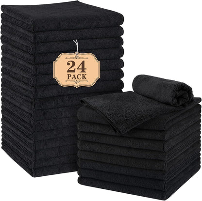 Orighty White Hand Towels - Quick Drying & Absorbent Microfiber Gym Towels 16x28 inches - Lightweight & Thin White Yoga Towel - Multi-Purpose Camping Towel for SPA, Hotel & Bathroom