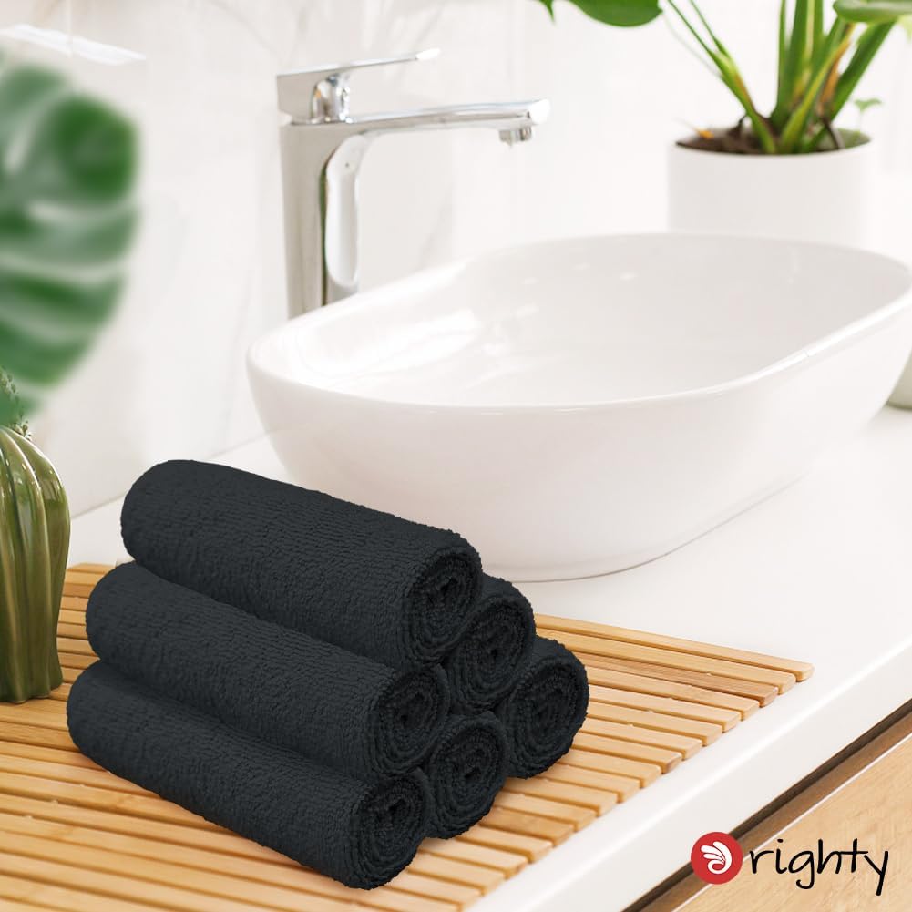 Orighty White Hand Towels - Quick Drying & Absorbent Microfiber Gym Towels 16x28 inches - Lightweight & Thin White Yoga Towel - Multi-Purpose Camping Towel for SPA, Hotel & Bathroom