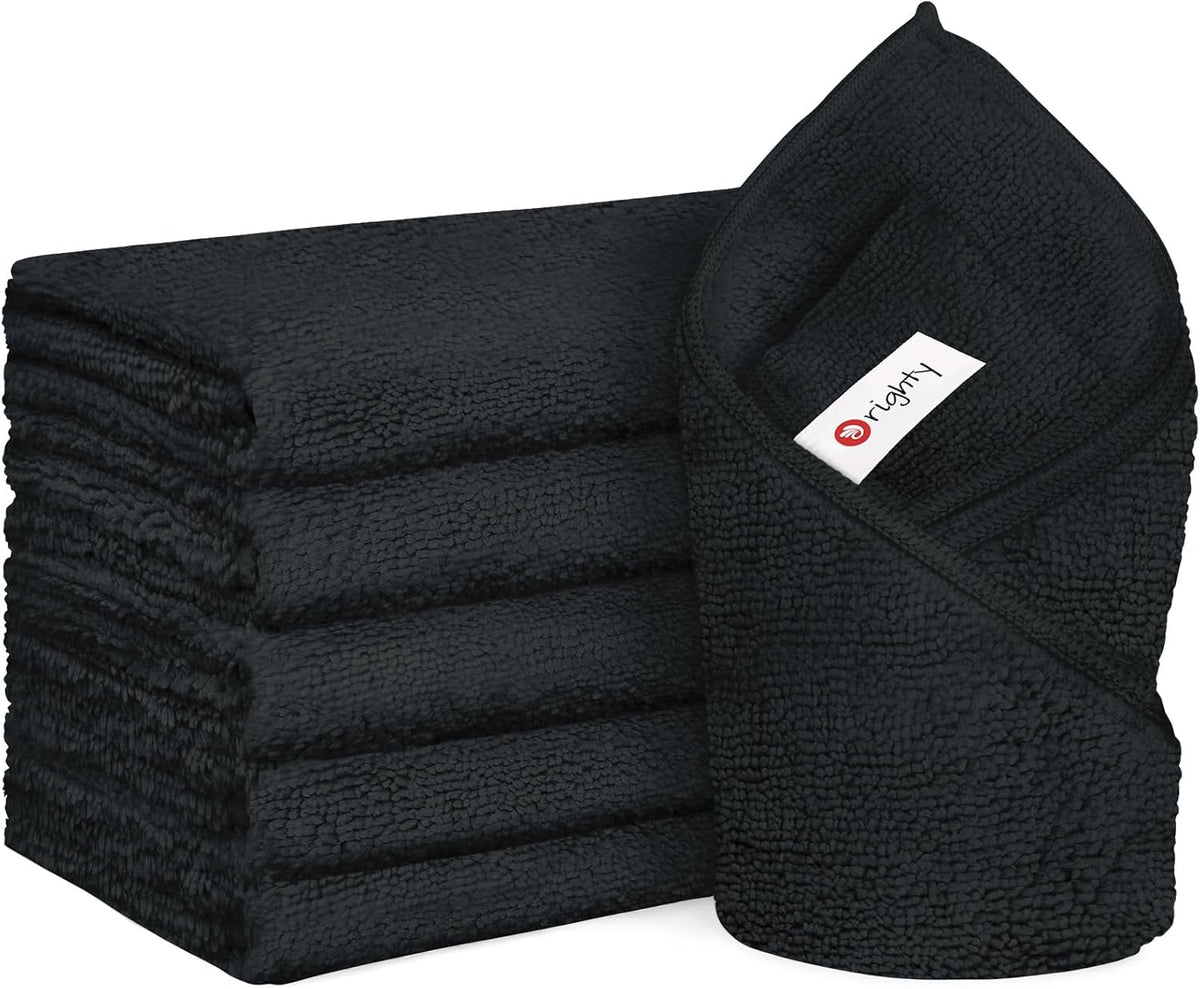 Orighty White Hand Towels - Quick Drying & Absorbent Microfiber Gym Towels 16x28 inches - Lightweight & Thin White Yoga Towel - Multi-Purpose Camping Towel for SPA, Hotel & Bathroom