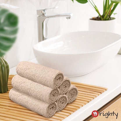 Orighty White Hand Towels - Quick Drying & Absorbent Microfiber Gym Towels 16x28 inches - Lightweight & Thin White Yoga Towel - Multi-Purpose Camping Towel for SPA, Hotel & Bathroom