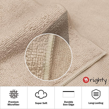 Orighty White Hand Towels - Quick Drying & Absorbent Microfiber Gym Towels 16x28 inches - Lightweight & Thin White Yoga Towel - Multi-Purpose Camping Towel for SPA, Hotel & Bathroom