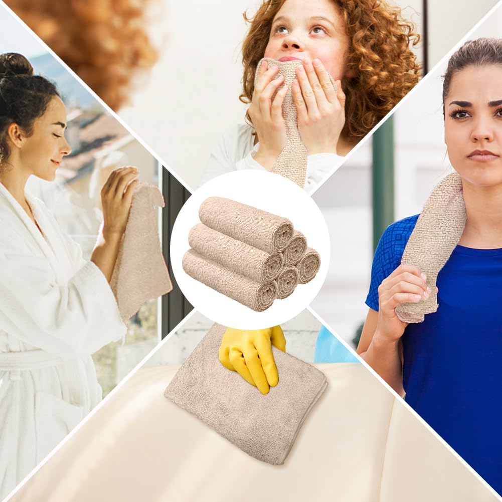 Orighty White Hand Towels - Quick Drying & Absorbent Microfiber Gym Towels 16x28 inches - Lightweight & Thin White Yoga Towel - Multi-Purpose Camping Towel for SPA, Hotel & Bathroom