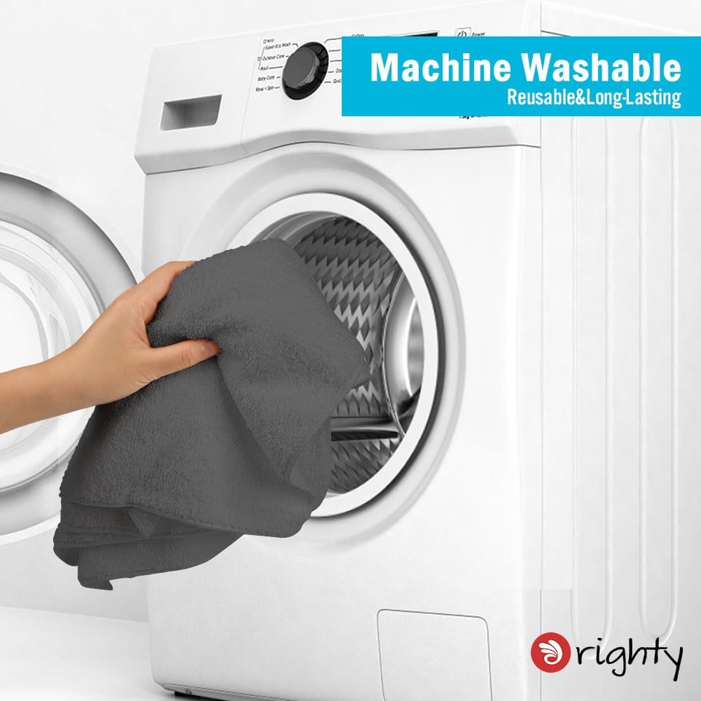 Orighty White Hand Towels - Quick Drying & Absorbent Microfiber Gym Towels 16x28 inches - Lightweight & Thin White Yoga Towel - Multi-Purpose Camping Towel for SPA, Hotel & Bathroom