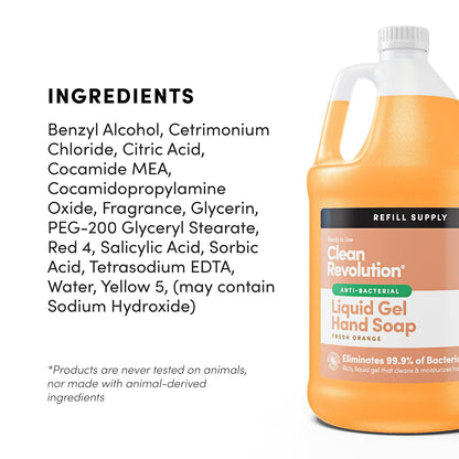 Antibacterial Foaming Hand Soap Refill, 128 Fl Oz - Made in USA