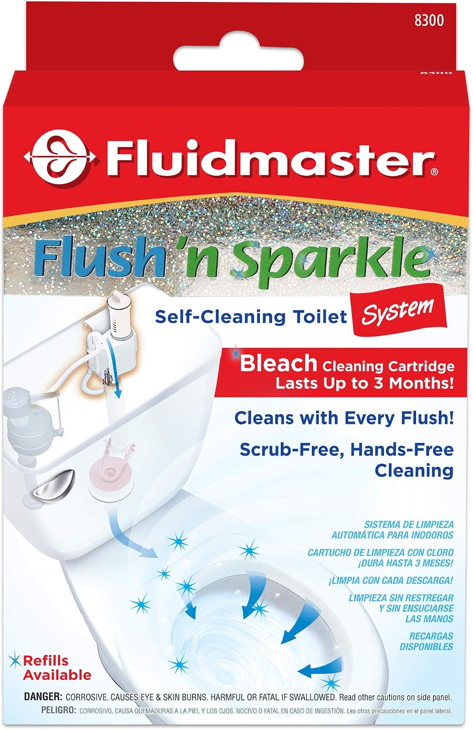 Flush 'n Sparkle Automatic Toilet Bowl Cleaning System