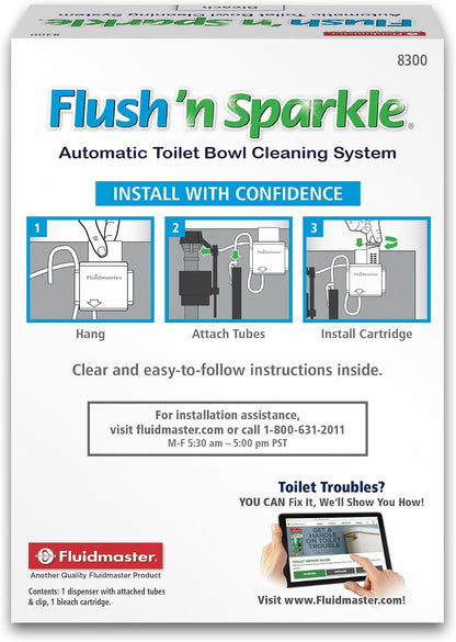 Flush 'n Sparkle Automatic Toilet Bowl Cleaning System