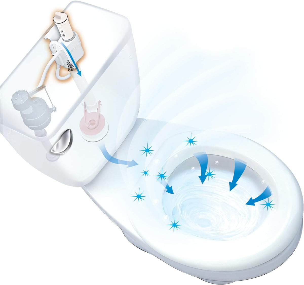 Flush 'n Sparkle Automatic Toilet Bowl Cleaning System