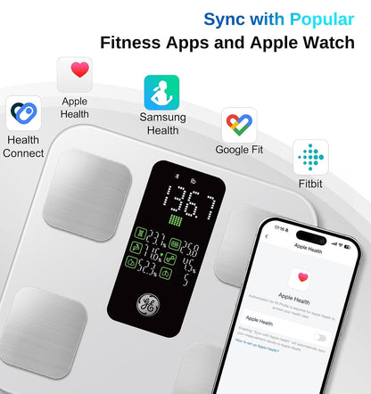 Smart Scale for Body Weight, BMI, Body Fat, Muscle Mass, Large Display