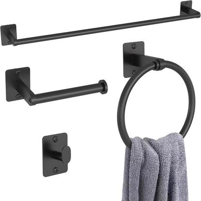 Black Bathroom Accessories Set, Bathroom Hardware Set