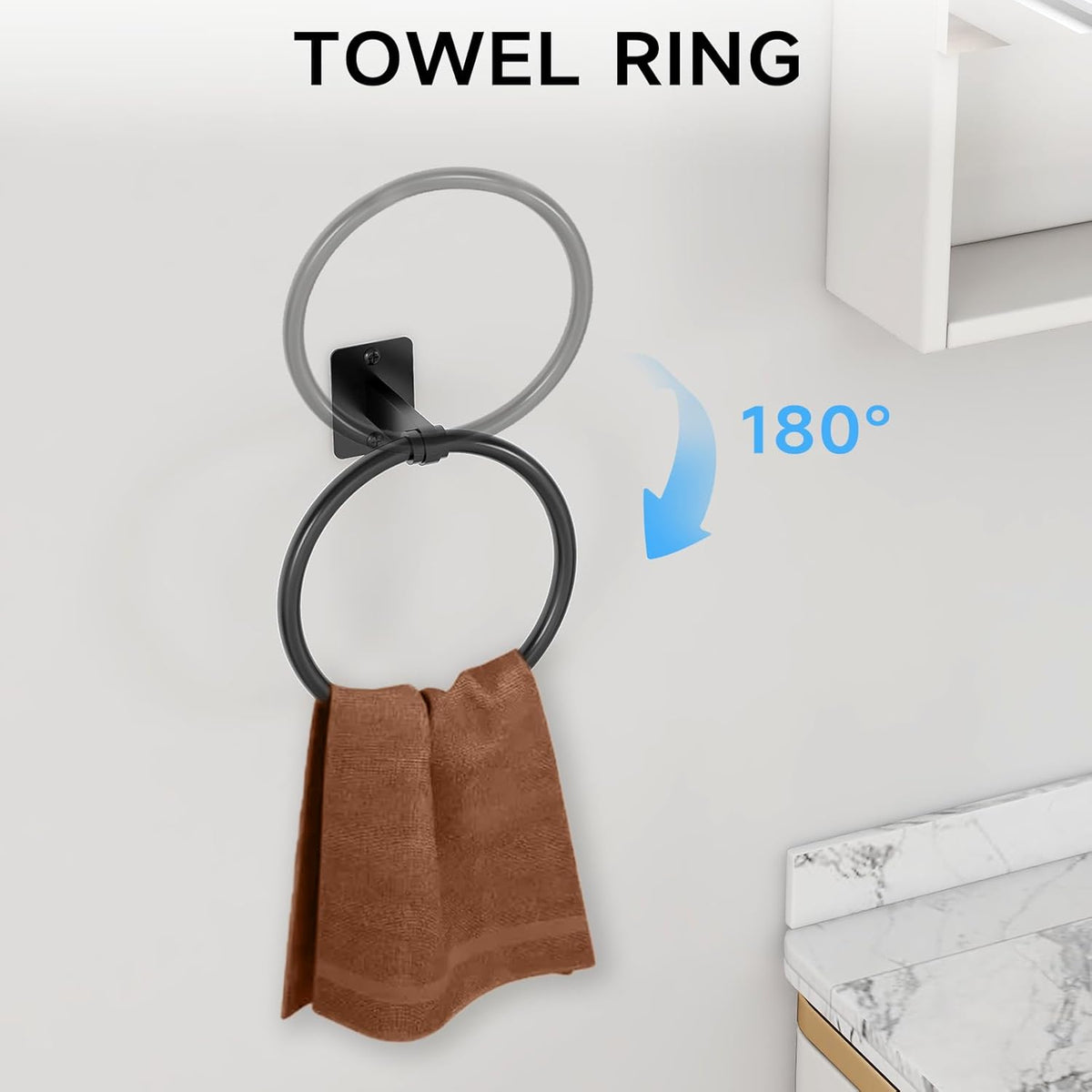 Black Bathroom Accessories Set, Bathroom Hardware Set