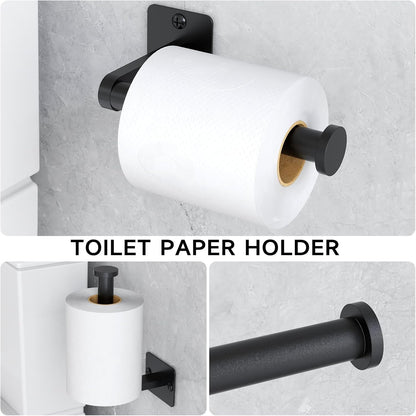 Black Bathroom Accessories Set, Bathroom Hardware Set