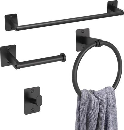 Black Bathroom Accessories Set, Bathroom Hardware Set