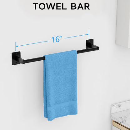 Black Bathroom Accessories Set, Bathroom Hardware Set