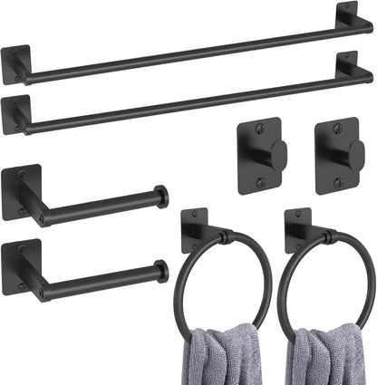 Black Bathroom Accessories Set, Bathroom Hardware Set