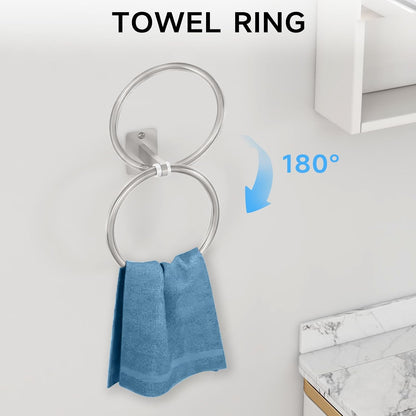 Black Bathroom Accessories Set, Bathroom Hardware Set