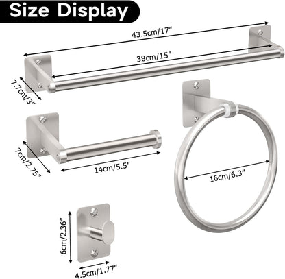 Black Bathroom Accessories Set, Bathroom Hardware Set