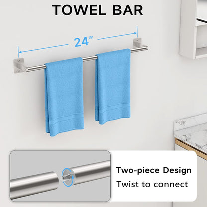 Black Bathroom Accessories Set, Bathroom Hardware Set