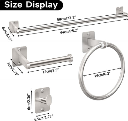Black Bathroom Accessories Set, Bathroom Hardware Set