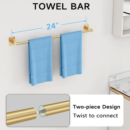 Black Bathroom Accessories Set, Bathroom Hardware Set