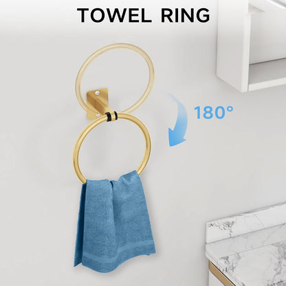 Black Bathroom Accessories Set, Bathroom Hardware Set