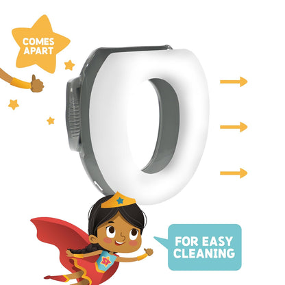 Soft Potty Seat – Cushioned Toddler Toilet Trainer with Easy-Grip Handles, Made in USA, Designed for Early Potty Training