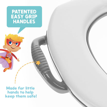 Soft Potty Seat – Cushioned Toddler Toilet Trainer with Easy-Grip Handles, Made in USA, Designed for Early Potty Training