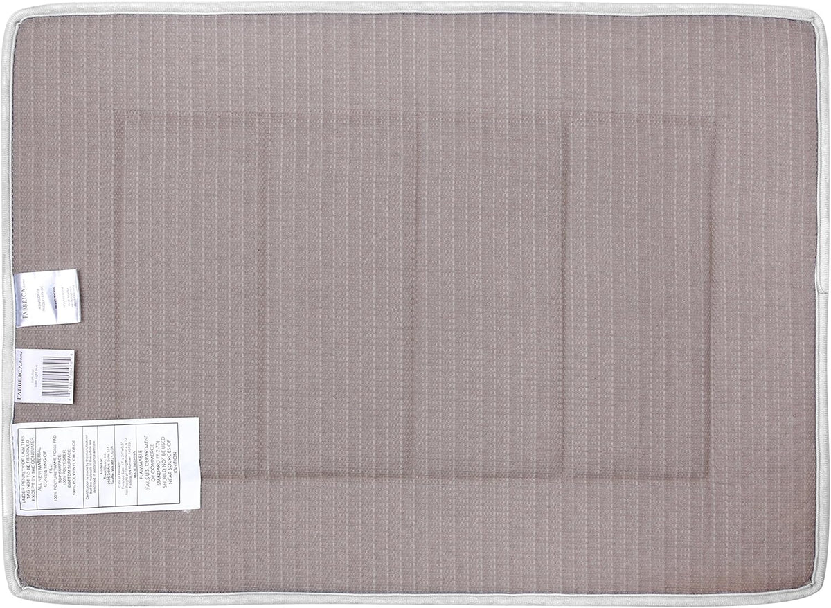 Bathroom Rugs, High Density Memory Foam Bath Mat, Absorbency & Non-Slip, Easy Care, Machine Washable Bath Mats for Bathroom, Shower&Tub, Modern Coral Velvet (Light Grey, 17" x 24")
