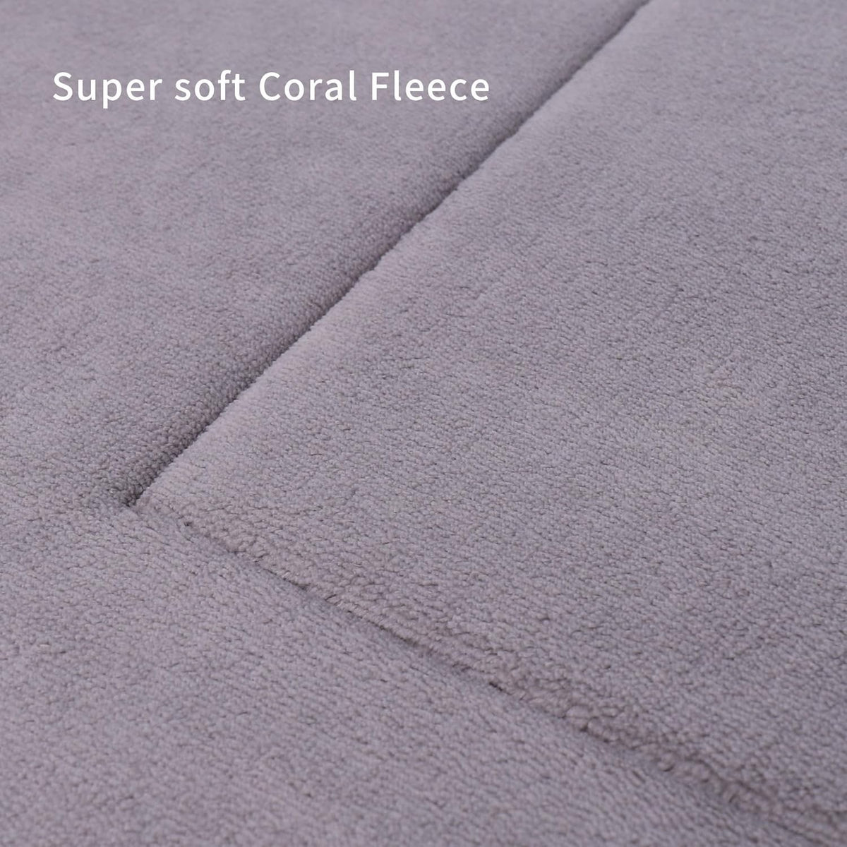 Bathroom Rugs, High Density Memory Foam Bath Mat, Absorbency & Non-Slip, Easy Care, Machine Washable Bath Mats for Bathroom, Shower&Tub, Modern Coral Velvet (Light Grey, 17" x 24")