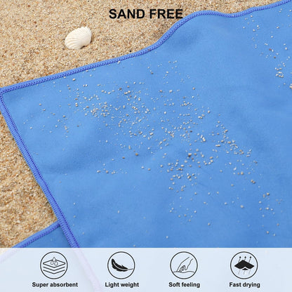 Microfiber Towel Quick Dry Camping & Travel & Gym Towel. Compact