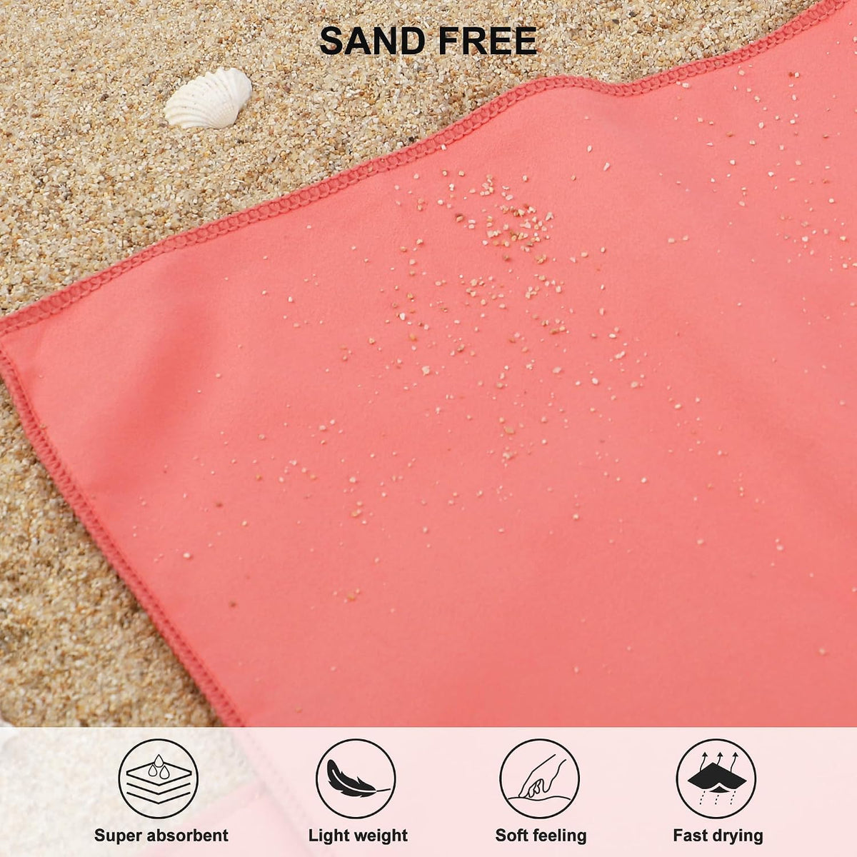 Microfiber Towel Quick Dry Camping & Travel & Gym Towel. Compact