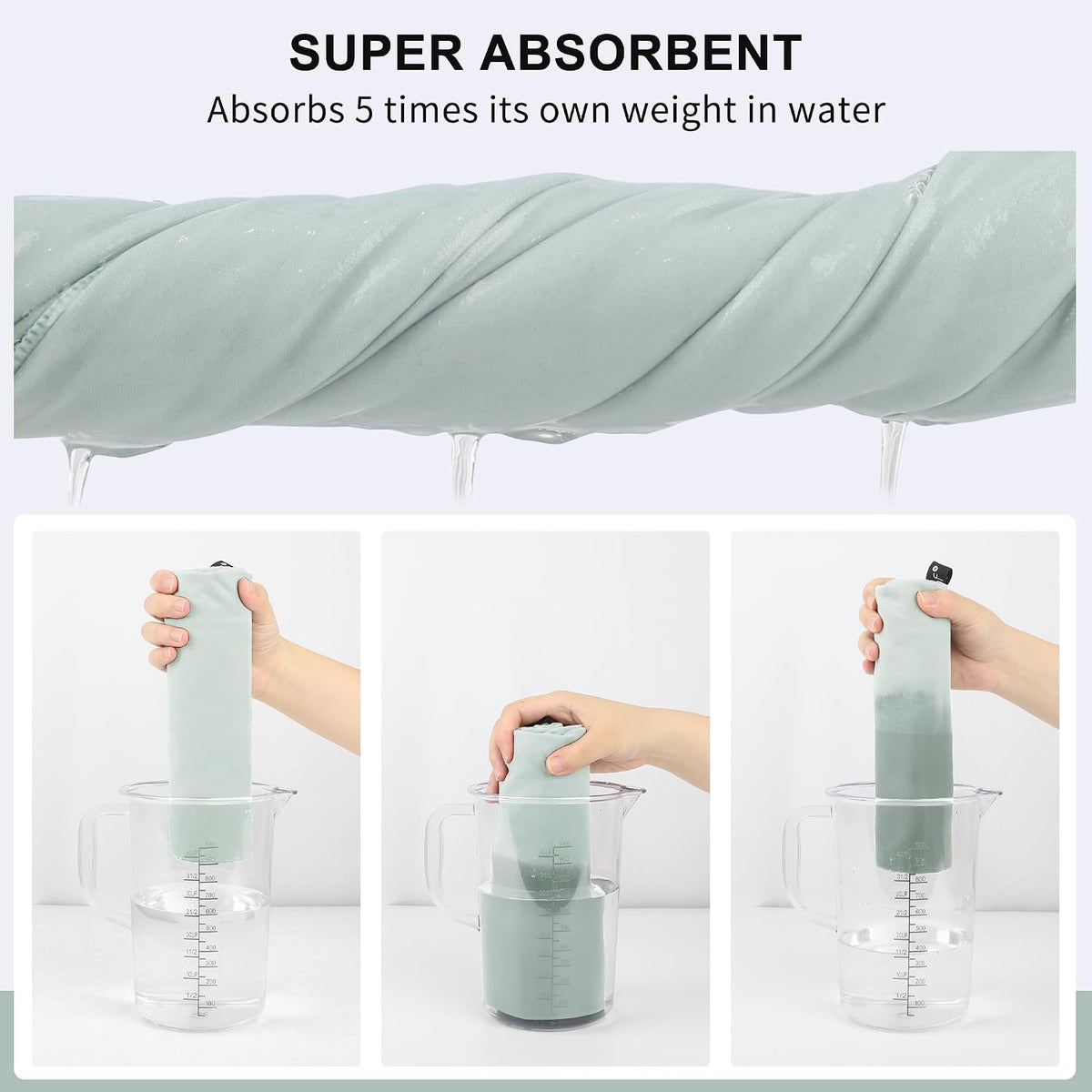 Microfiber Towel Quick Dry Camping & Travel & Gym Towel. Compact