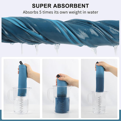 Microfiber Towel Quick Dry Camping & Travel & Gym Towel. Compact
