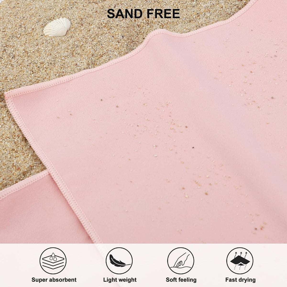 Microfiber Towel Quick Dry Camping & Travel & Gym Towel. Compact