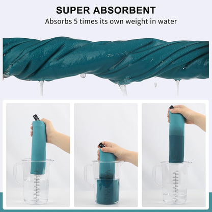 Microfiber Towel Quick Dry Camping & Travel & Gym Towel. Compact