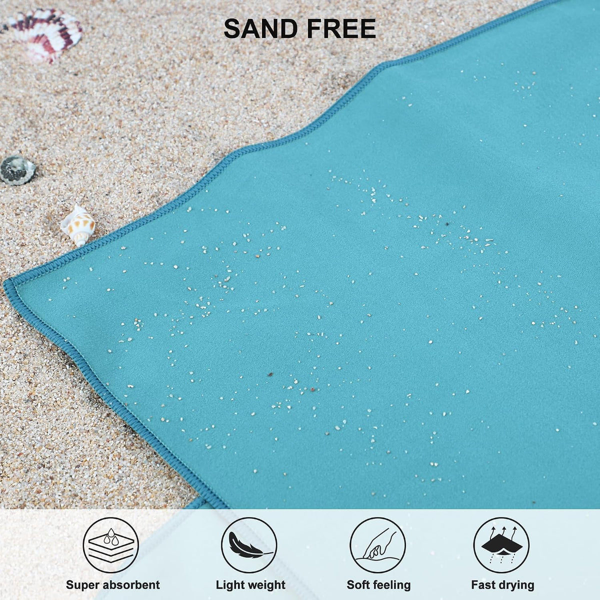 Microfiber Towel Quick Dry Camping & Travel & Gym Towel. Compact