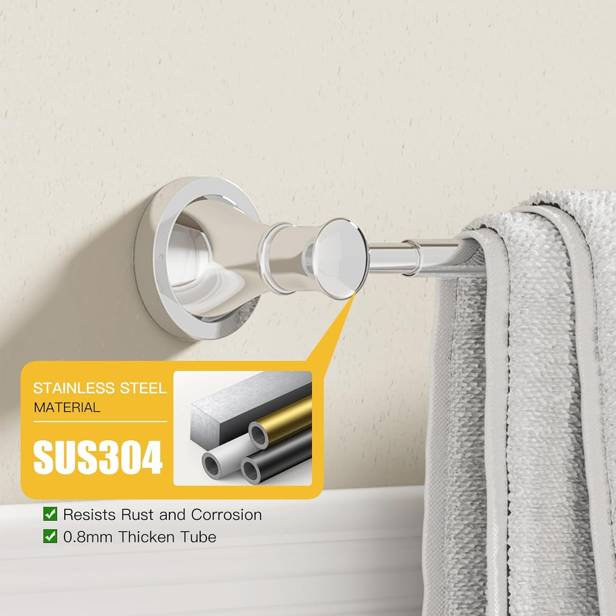 Towel Racks for Bathroom Wall Mounted Bath Towel Bar Oil Rubbed Bronze