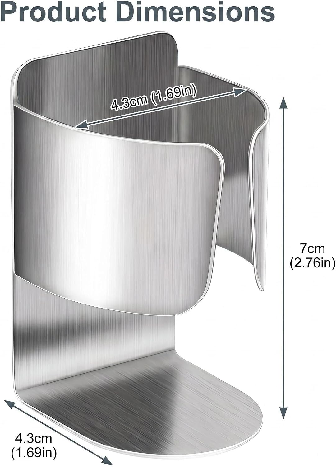 Electric Toothbrush Holder Wall Mount – No Drill 304 Stainless Steel Self Adhesive Bathroom Organizer for Toothbrush/Toothpaste/Facial/Razor – Space Saving Waterproof Rustproof – Silver