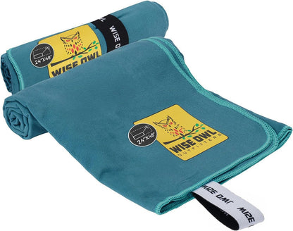 Microfiber Camping Towel - Quick Dry Towel for Travel, Backpacking, Hiking, Beach, Gym & Yoga - Compact, Fast Drying & Lightweight