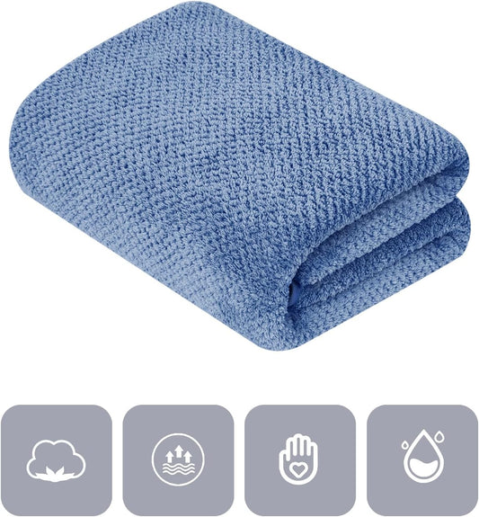 Towels Set 35x70 Inch Oversized Bath Sheets Towels for Adults Luxury Bath Towels Extra Large Sets for Bathroom Super Soft Highly Absorbent Microfiber Shower Towels 80% Polyester (2PCS Pink)