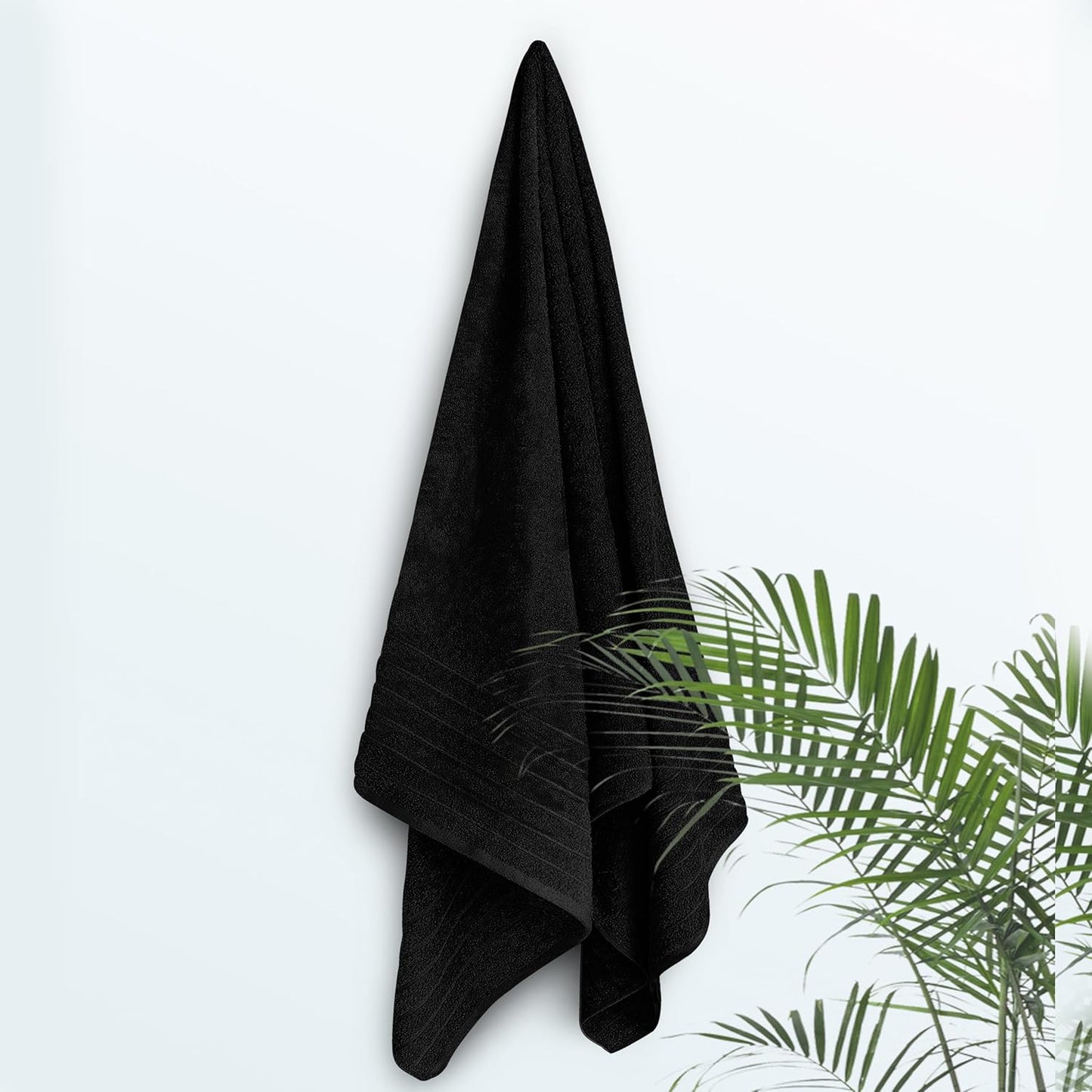 1 Piece Jumbo Bath Sheet 40 x 80 Inches, Dark Grey | Extra Large & Light Weight, Quicker to Dry, 100% Cotton, Super Soft & Absorbent, Perfect to Wrap Yourself in