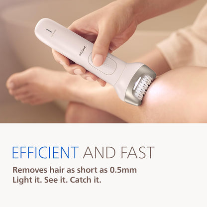 Philips Epilator Series 8000 5 in 1 Shaver for Women, Trimmer, Pedicure and Body Exfoliator with 9 Accessories, BRE740/14