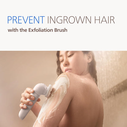 Philips Epilator Series 8000 5 in 1 Shaver for Women, Trimmer, Pedicure and Body Exfoliator with 9 Accessories, BRE740/14