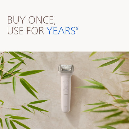 Philips Epilator Series 8000 5 in 1 Shaver for Women, Trimmer, Pedicure and Body Exfoliator with 9 Accessories, BRE740/14